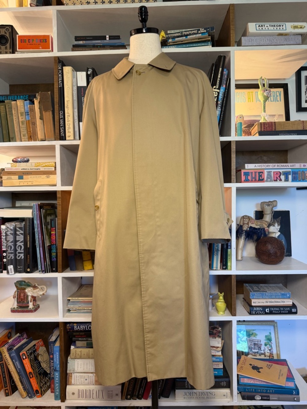 Burberry Beige Tan Trench Coat - Classic Overcoat VINTAGE